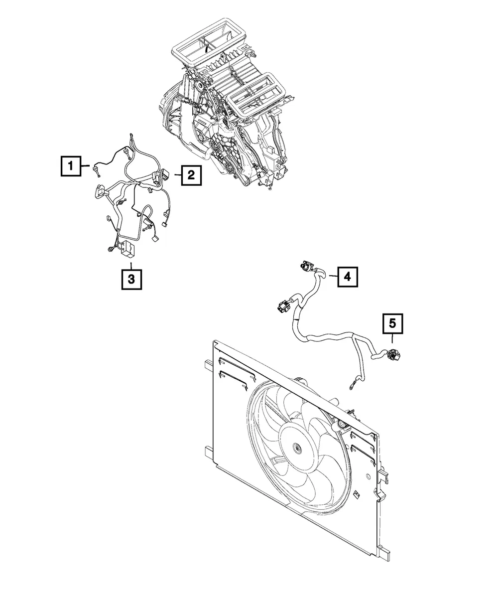 A/C And Heater Wiring - Mopar (68413824aa)