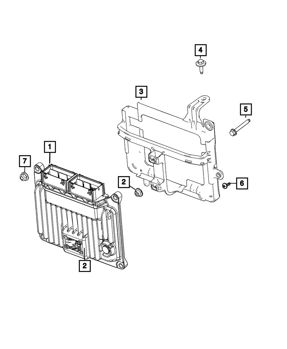 Engine Controller Module - Mopar (68414847ak)