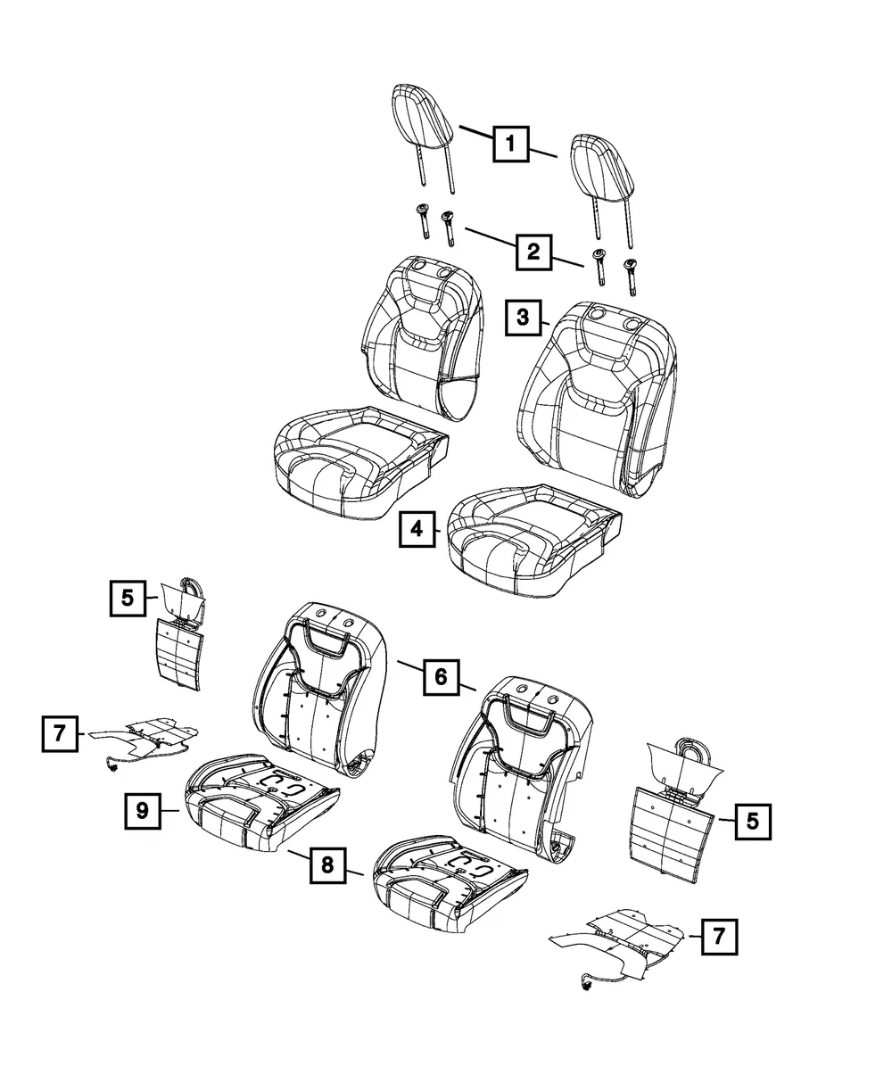 Occupant Classification Module Kit - Mopar (68417006ac)