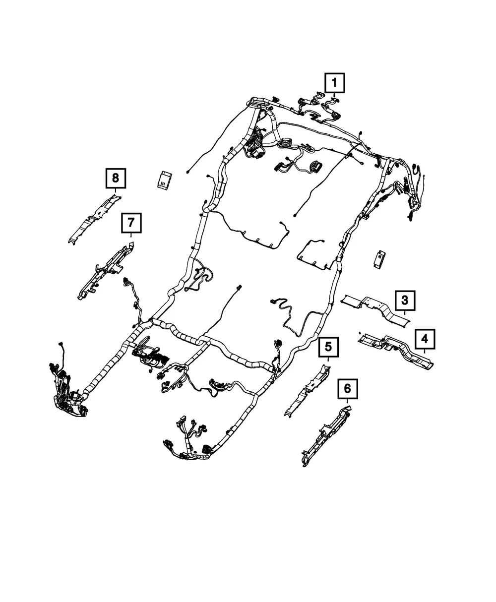 Wiring Trough - Mopar (68418220AA)