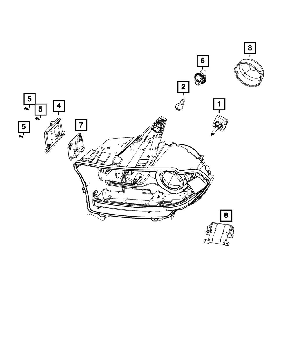 Headlamp Ballast - Mopar (68420482aa)
