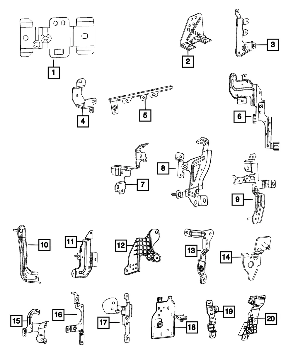 Wiring Bracket - Mopar (68421827AD)