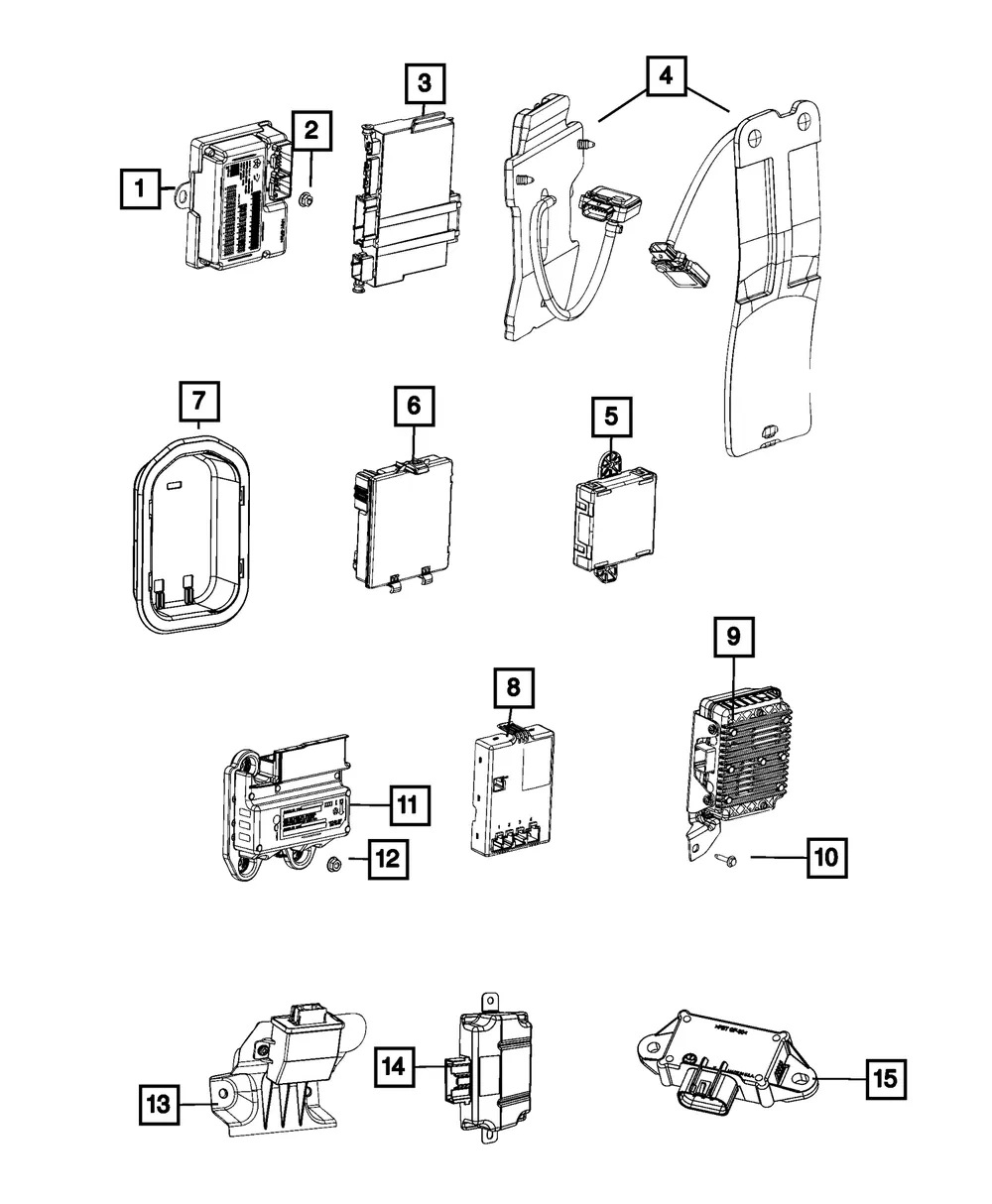 Occupant Restraint Module - Mopar (68421925AA)
