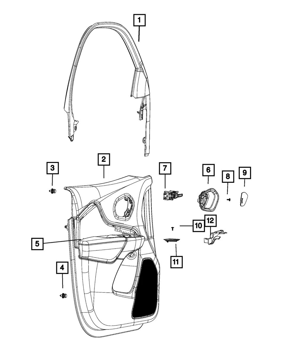 Lamp Bracket, Left - Mopar (68424005aa)