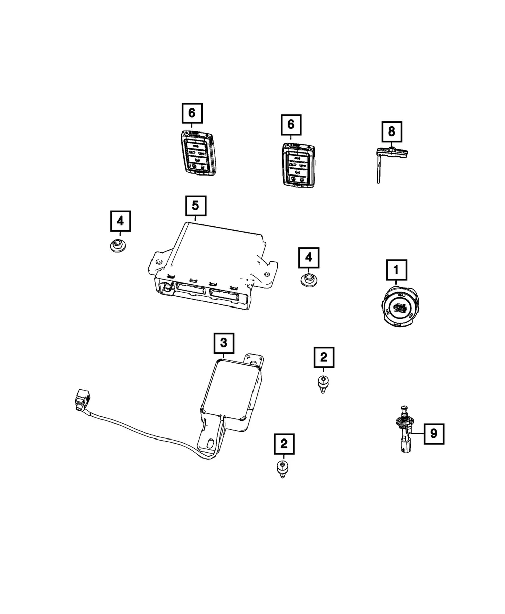 Passive Entry Module - Mopar (68425728AI)