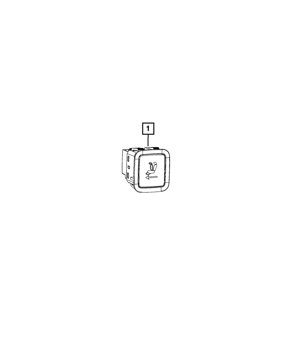 Power Seat Switch, Left - Mopar (68427273AE)