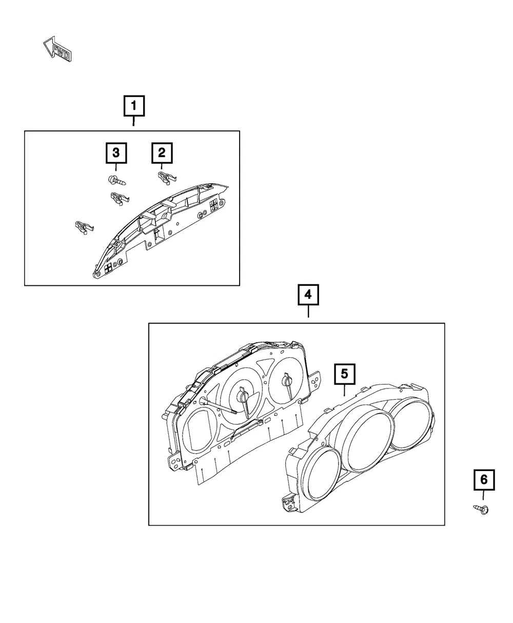 Instrument Panel Cluster - Mopar (68428314aa)