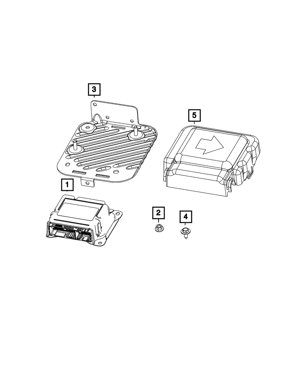 Air Bag Control Module - Mopar (68428496aa)