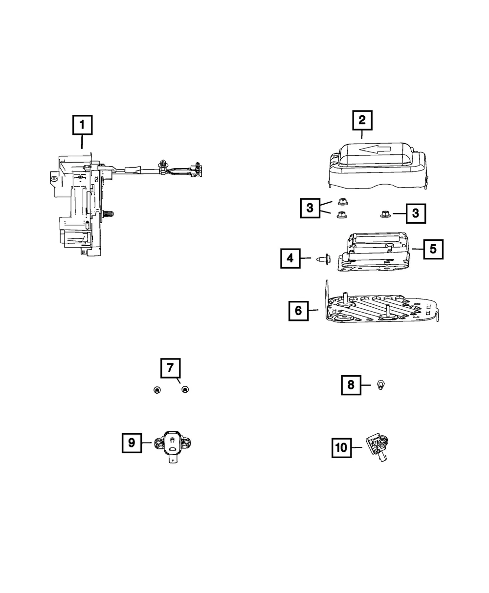 Air Bag Control Module - Mopar (68428500aa)