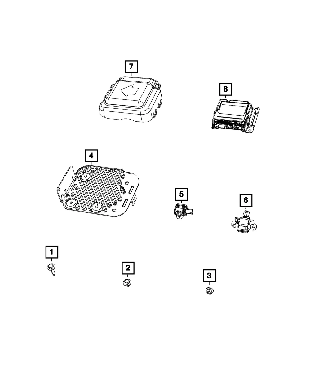 Air Bag Control Module - Mopar (68428501aa)