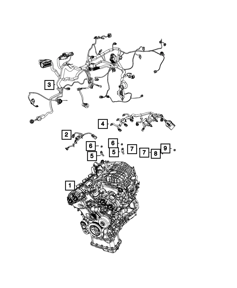 Engine Wiring - Mopar (68428605ac)