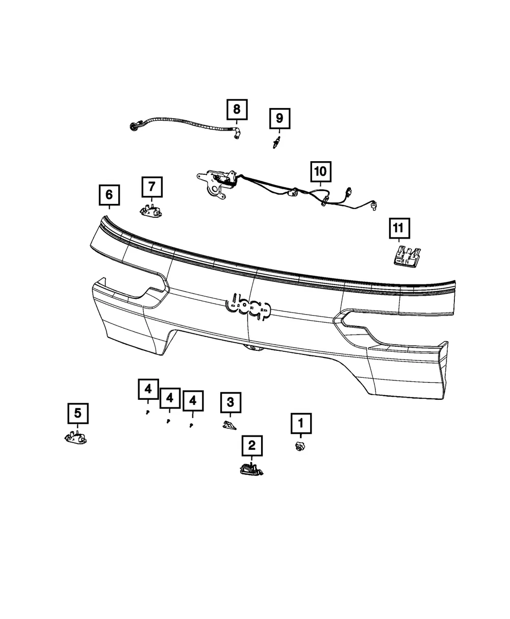 License Plate Lamp - Mopar (68429982aa)