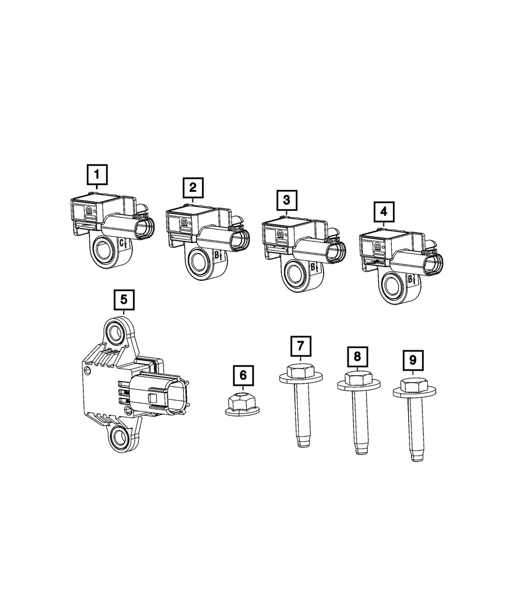 Acceleration Sensor - Mopar (68430040aa)