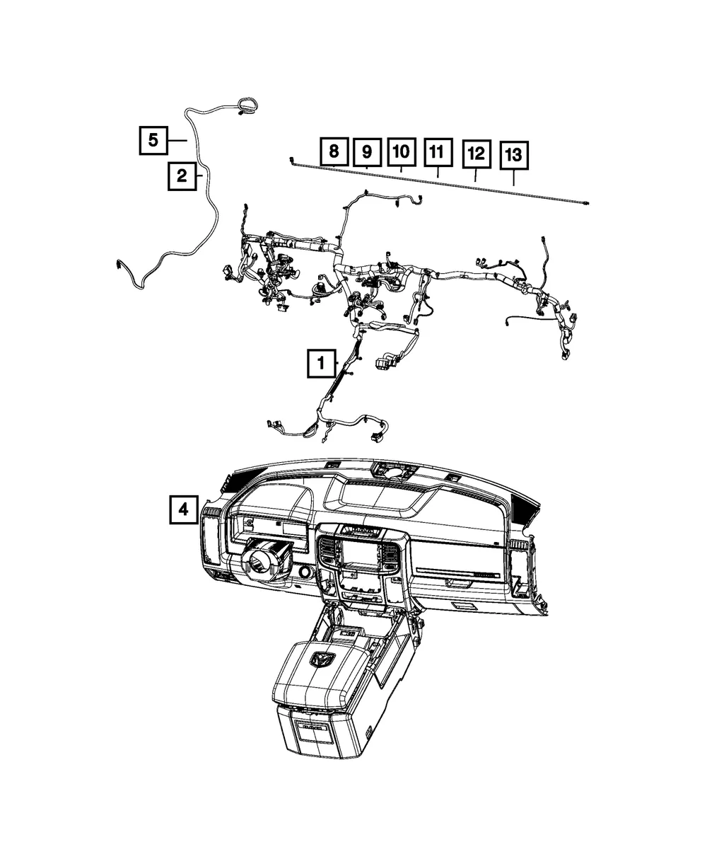 Instrument Panel Wiring - Mopar (68430367ad)