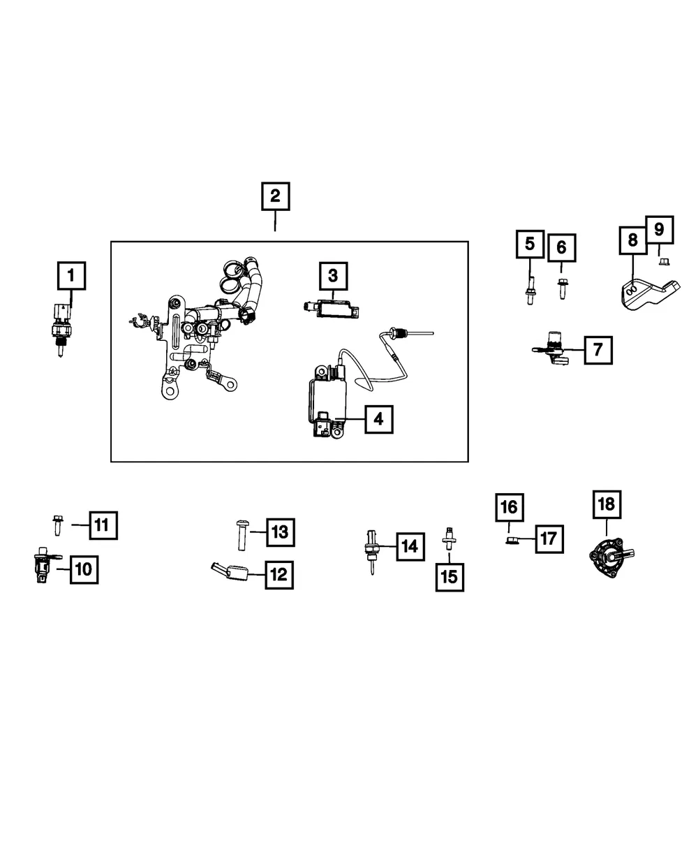 Sensor Mounting Bracket - Mopar (68433070ae)