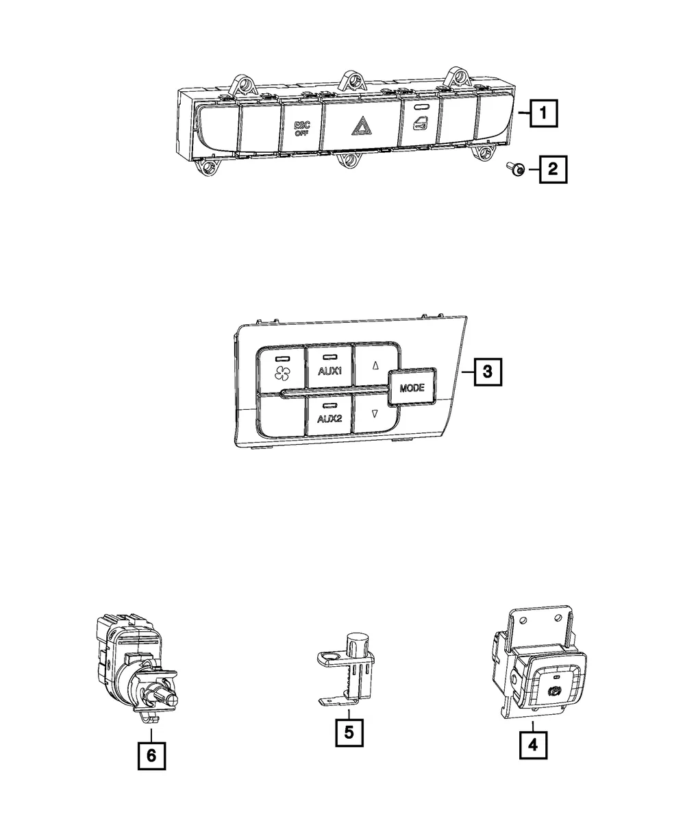 Stop Lamp Switch - Mopar (68433876aa)