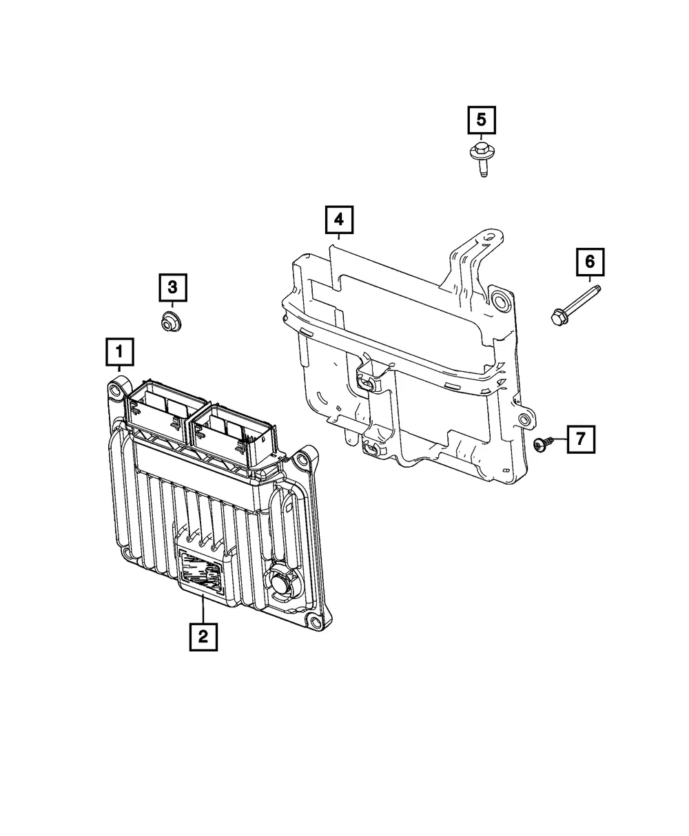 Engine Controller Module - Mopar (68437018aj)