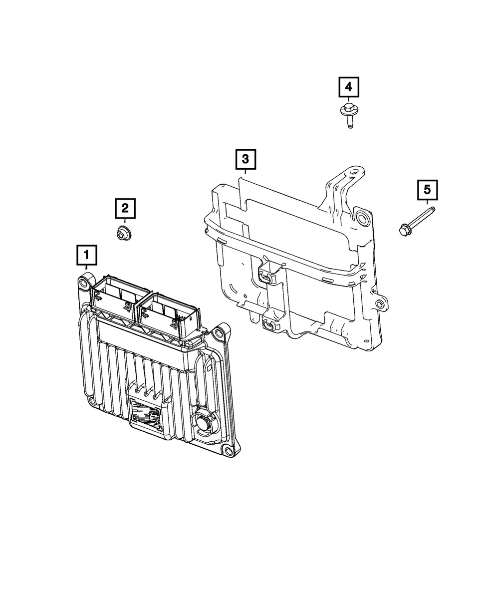Engine Controller Module - Mopar (68437019aj)