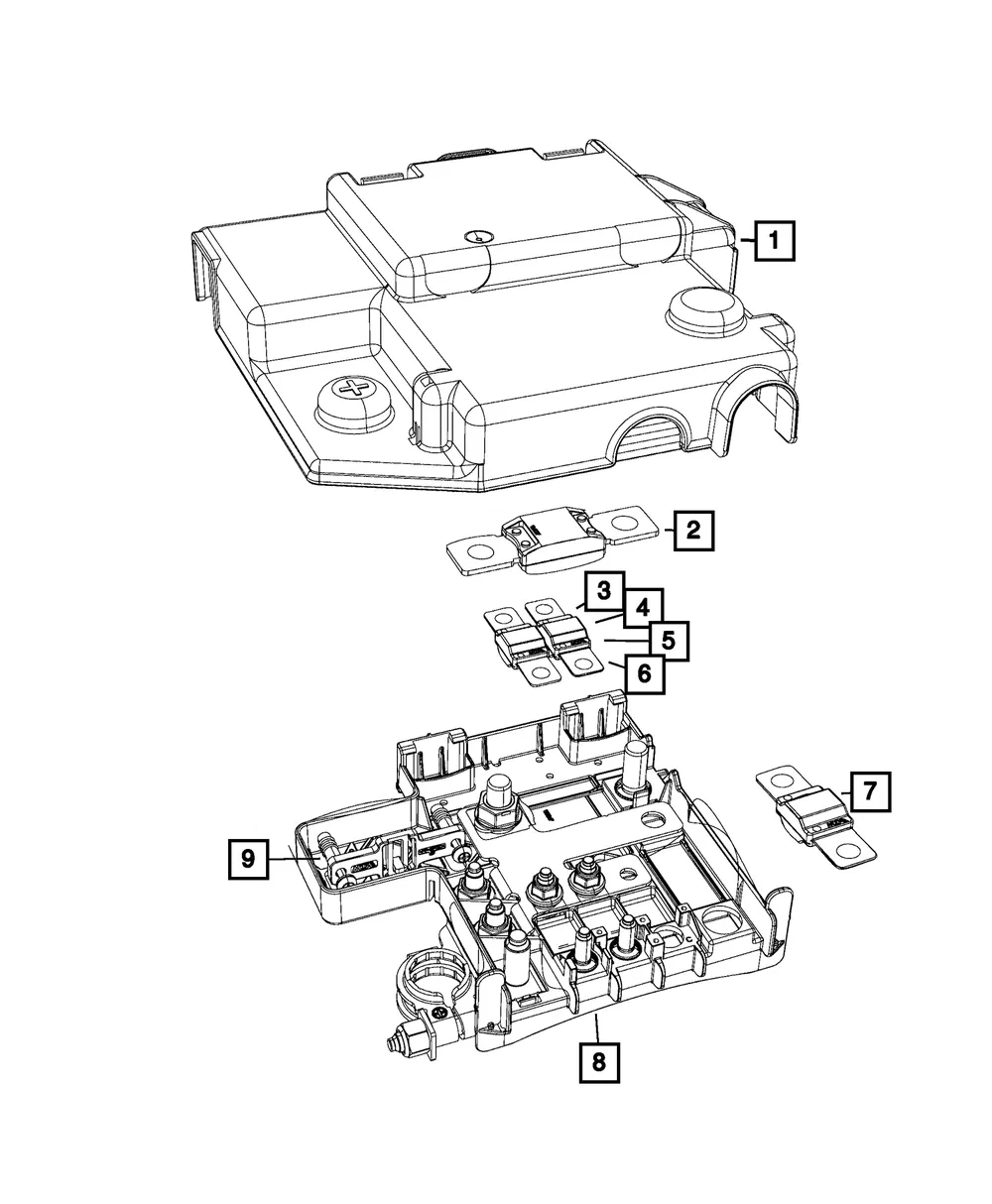 Battery Control Unit - Mopar (68437272AA)