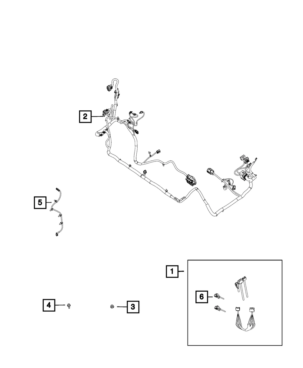 Front End Module Wiring - Mopar (68437641ab)