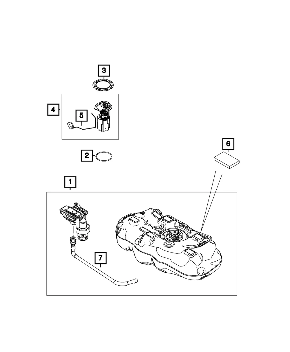 Fuel Pump/Level Unit Module - Mopar (68437981AB)