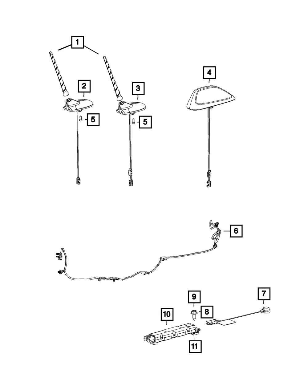Module Antenna - Mopar (68438609aa)