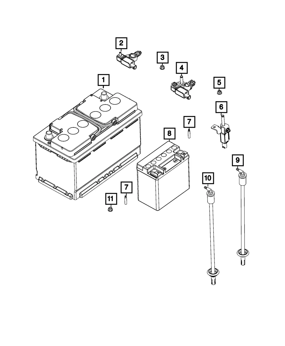 Battery Sensor - Mopar (68438690AD)