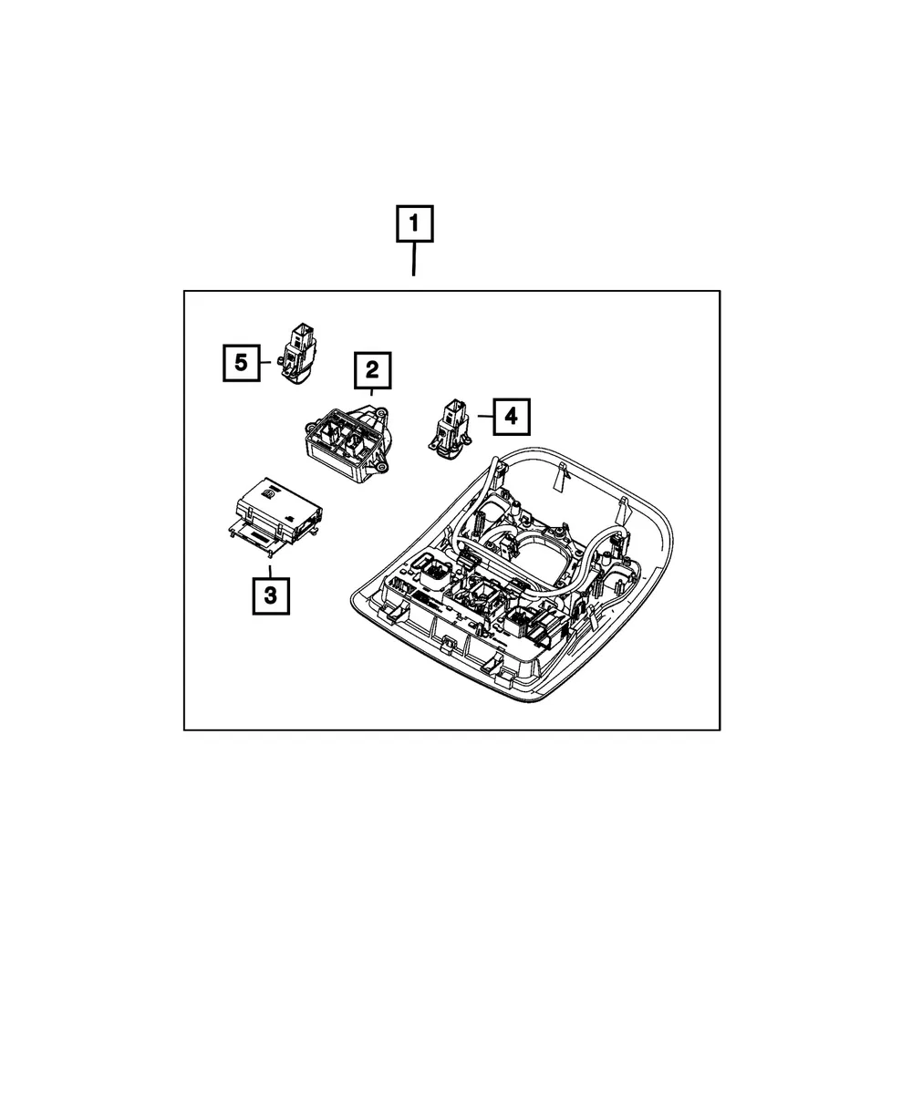 Overhead Console Module - Mopar (68439188aa)