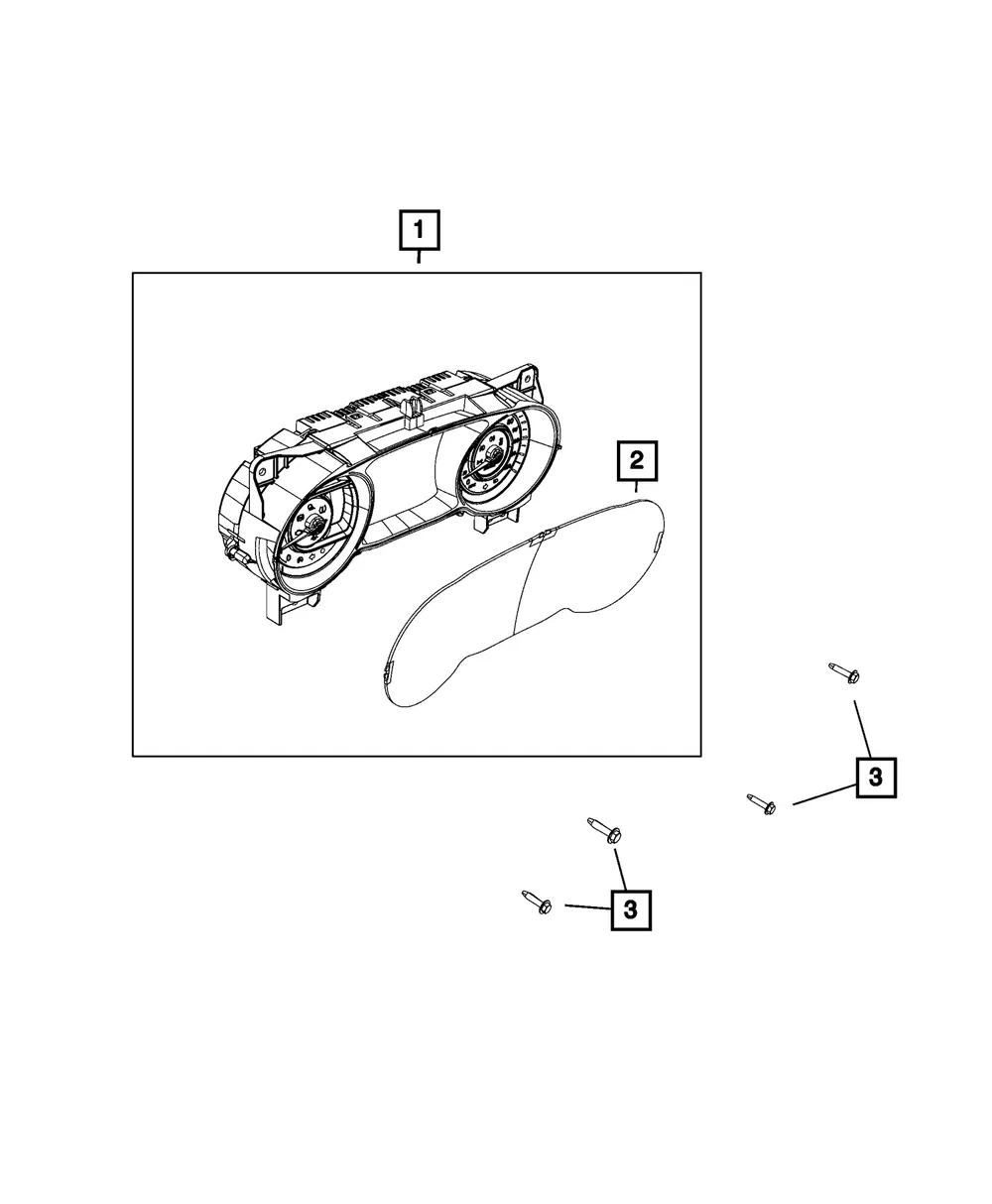 Instrument Panel Cluster - Mopar (68442291ae)
