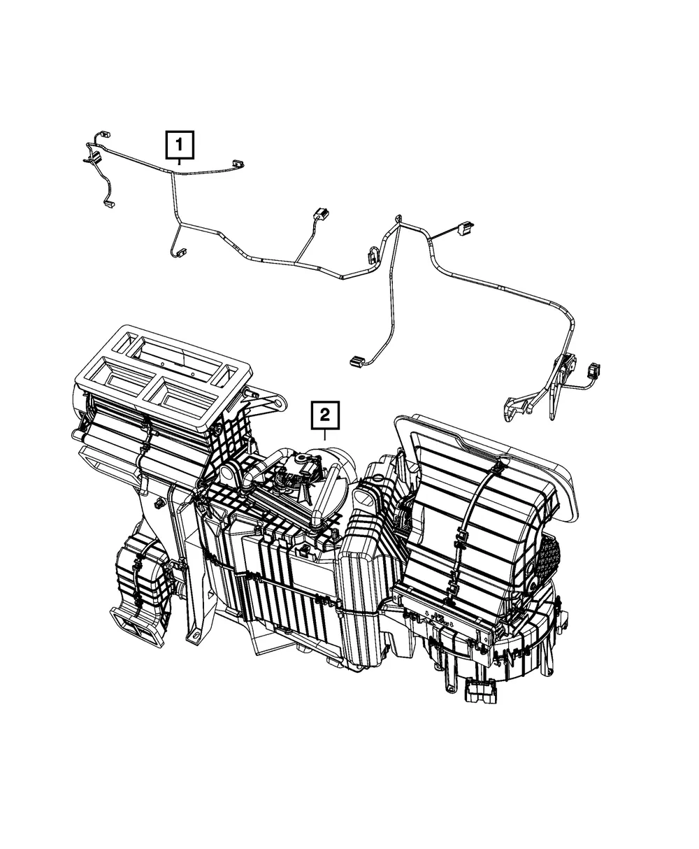 A/C And Heater Wiring - Mopar (68442373aa)