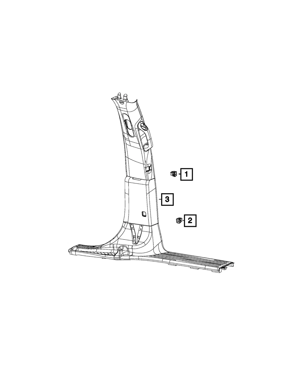 Folding Seat Switch, Driver - Mopar (68443103aa)