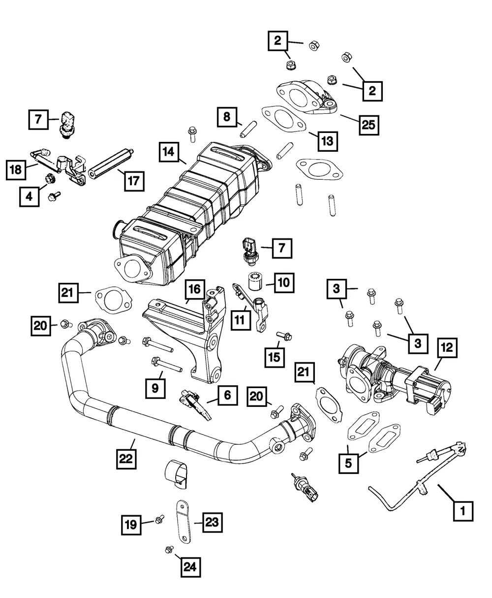 Mass Airflow Sensor - Mopar (68444077aa)