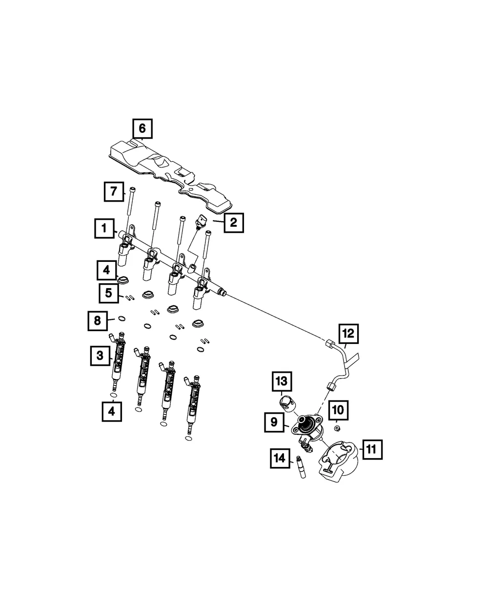 Fuel Pressure Sensor - Mopar (68445162ab)