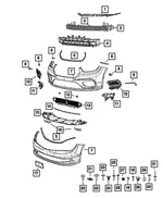 Fog Lamp Bracket, Right - Mopar (68445692aa)