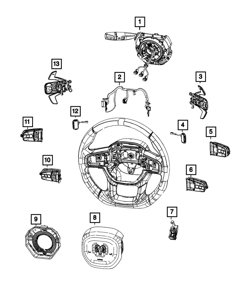 Paddle Down Switch - Mopar (68446788ac)