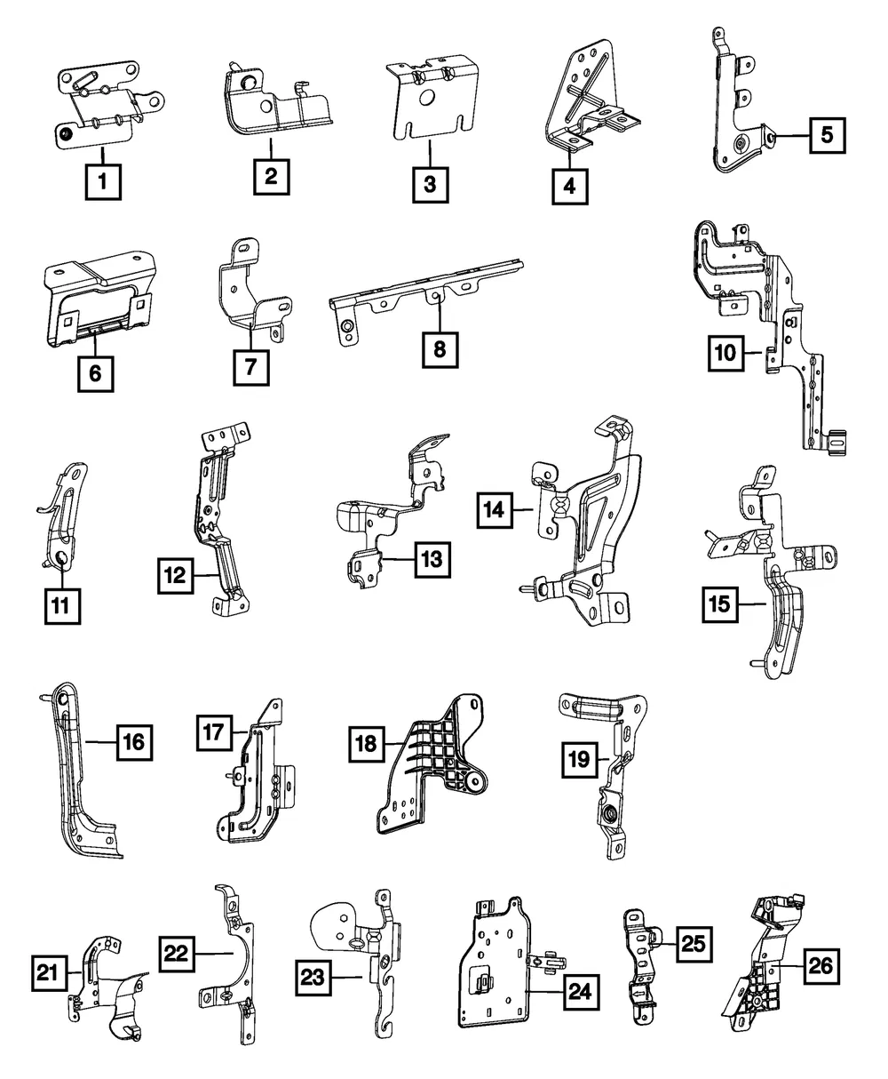 Wiring Bracket - Mopar (68448050aa)