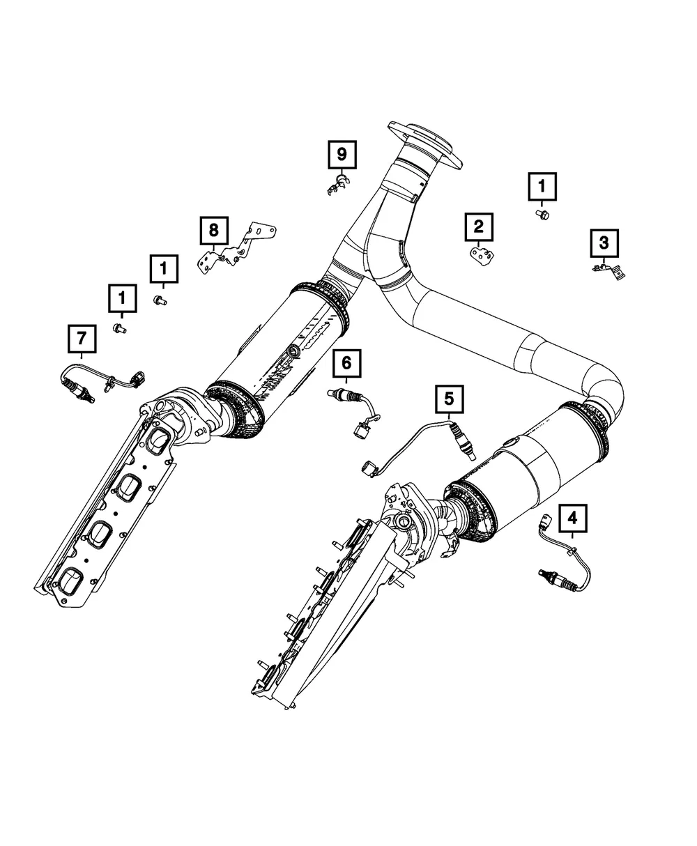 Oxygen Sensor Bracket - Mopar (68448239aa)