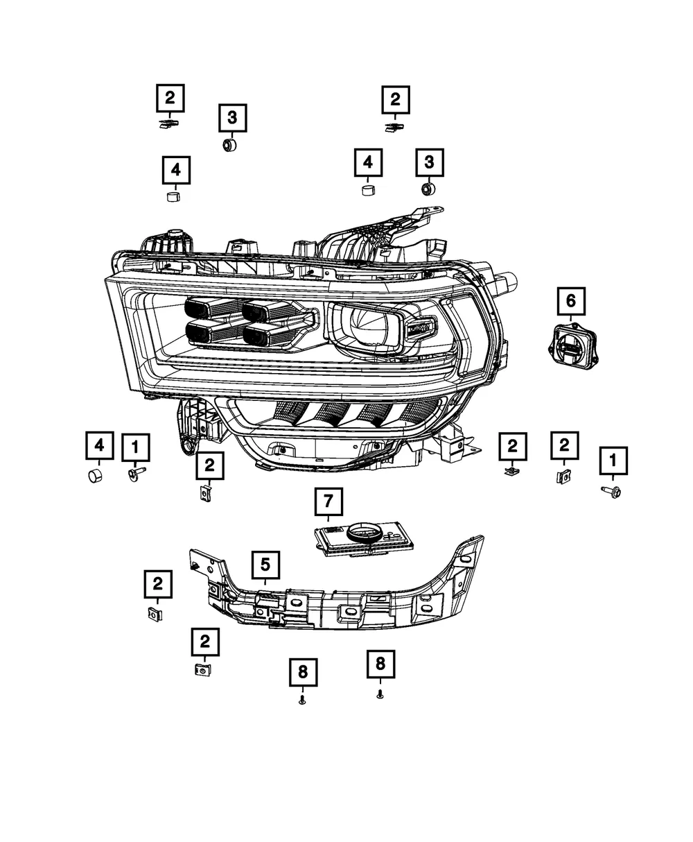 Control Module - Driver's Side (LH) - Mopar (68448766AA)