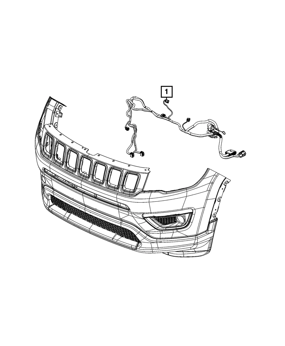 Front End Module Wiring - Mopar (68453032ac)