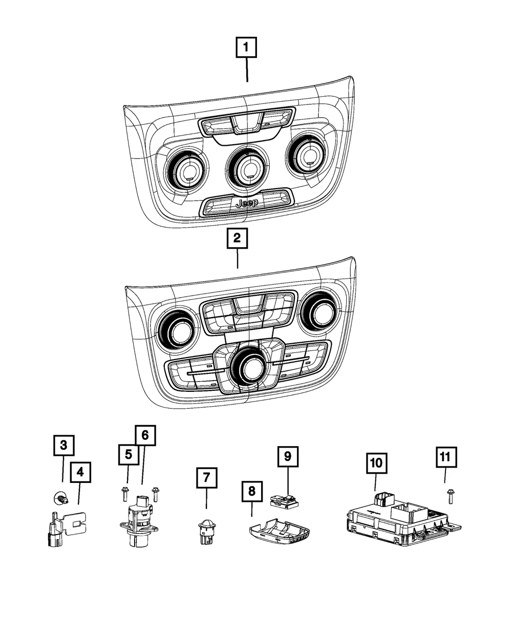 A/C And Heater Module - Mopar (68455861ab)