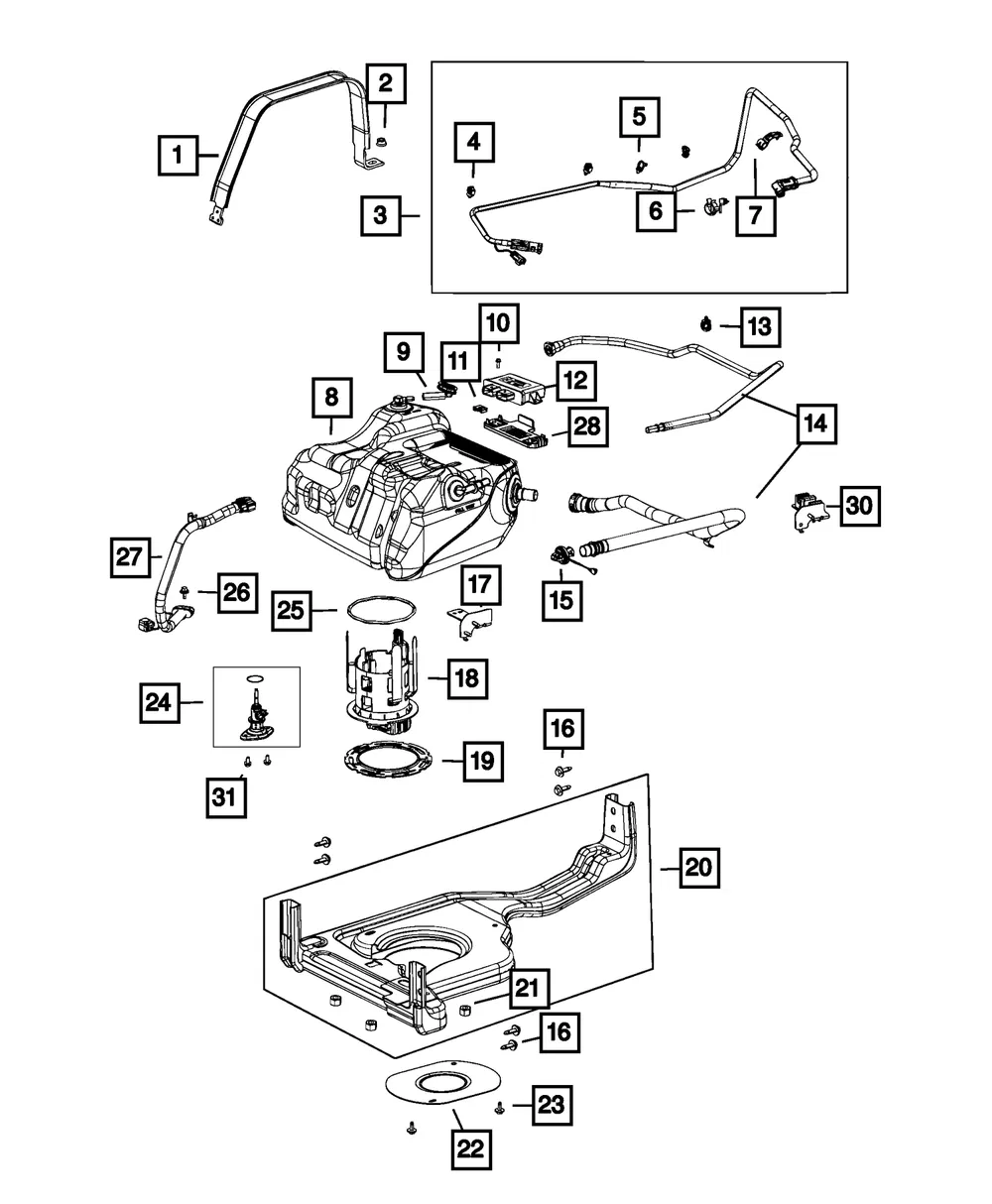 Urea Pump/Level Unit Module Kit - Mopar (68457124AE)