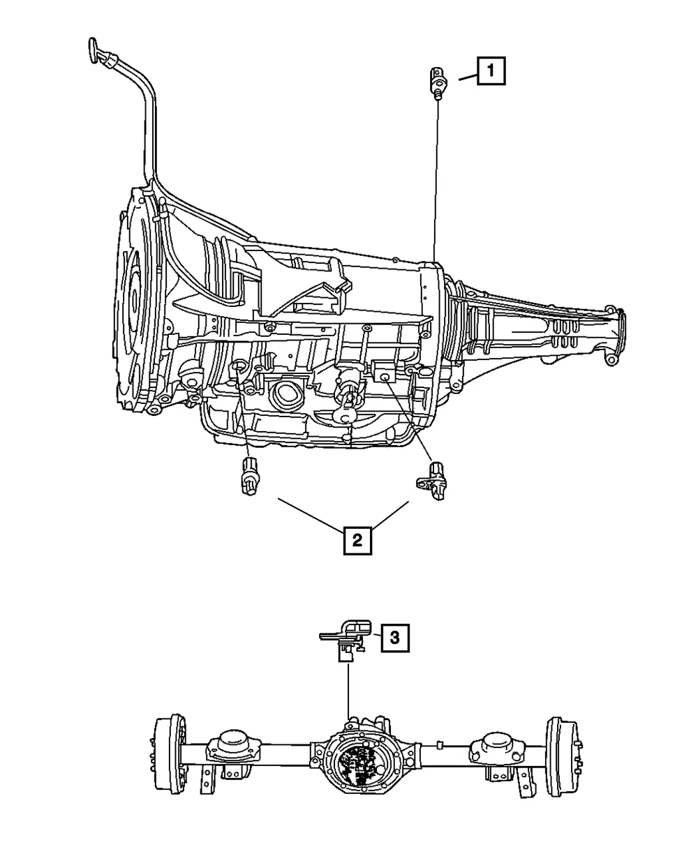 Wheel Speed Sensor, Left - Mopar (68457713ab)