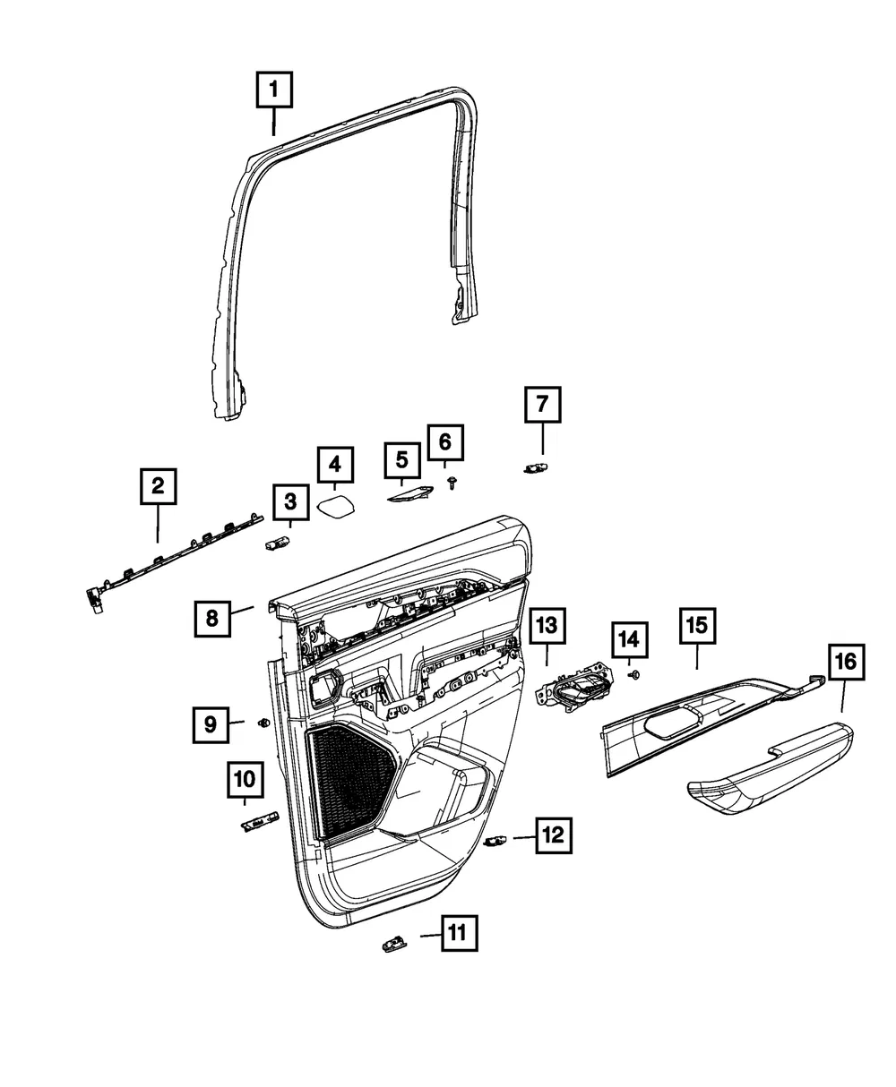 Door Lamp, Right - Mopar (68458026ab)
