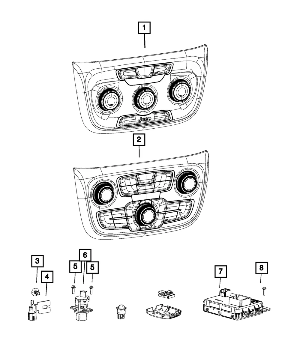 A/C And Heater Module - Mopar (68458795ag)