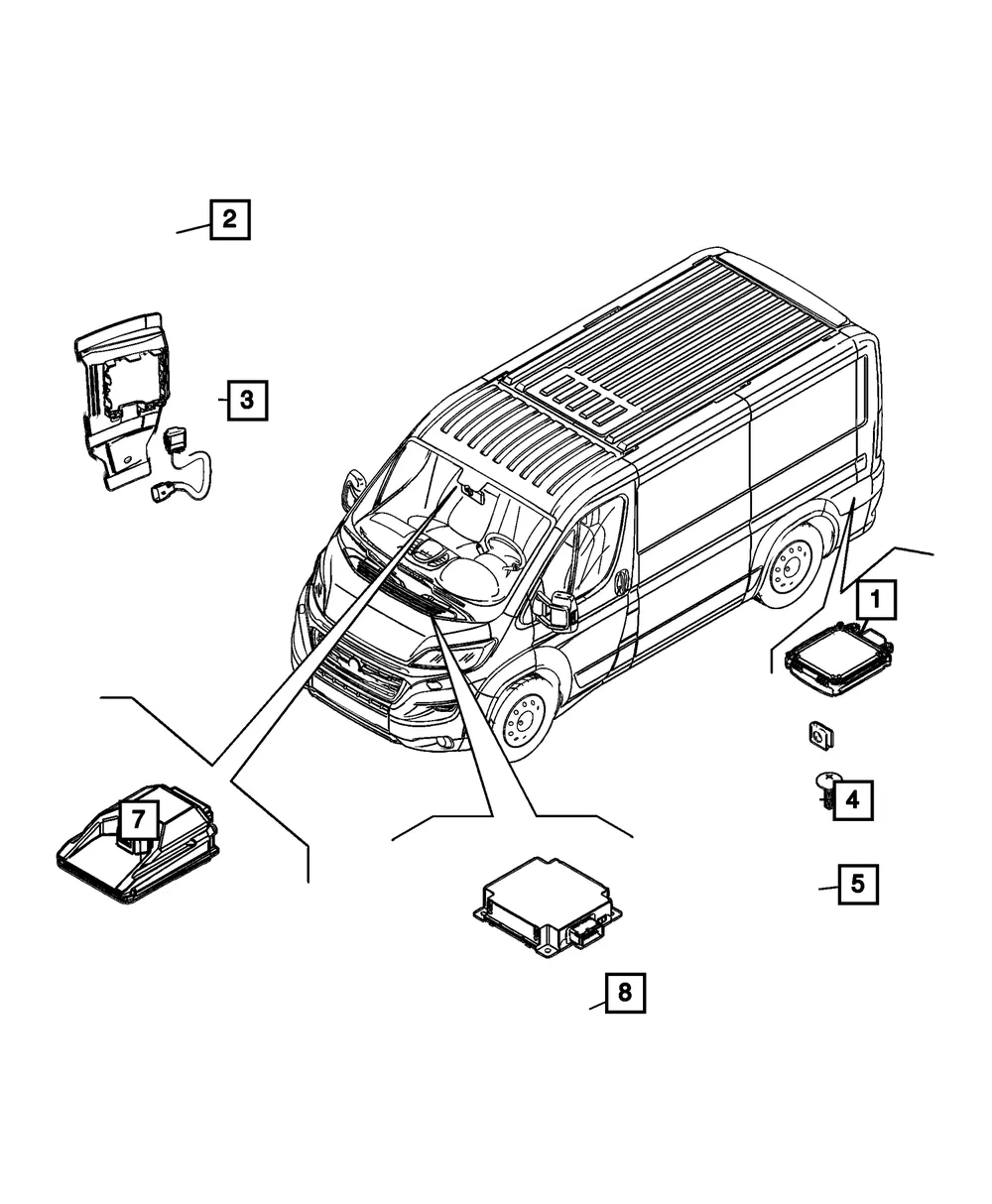 Forward Facing Camera Module - Mopar (68470179ab)