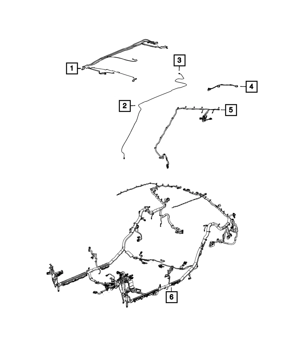 Headliner Wiring - Mopar (68472298aa)