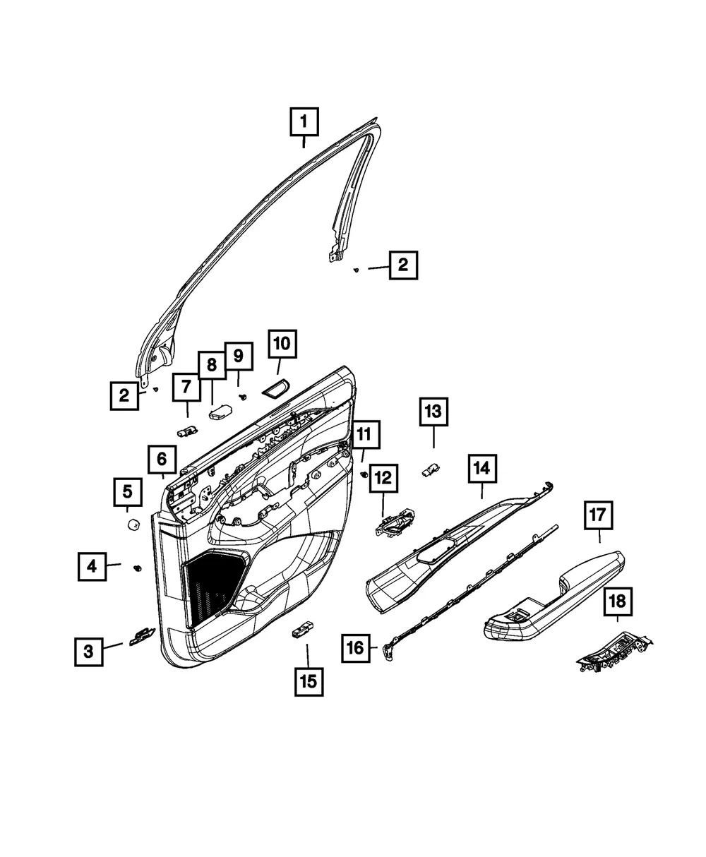 Door Lamp, Right - Mopar (68475649ad)