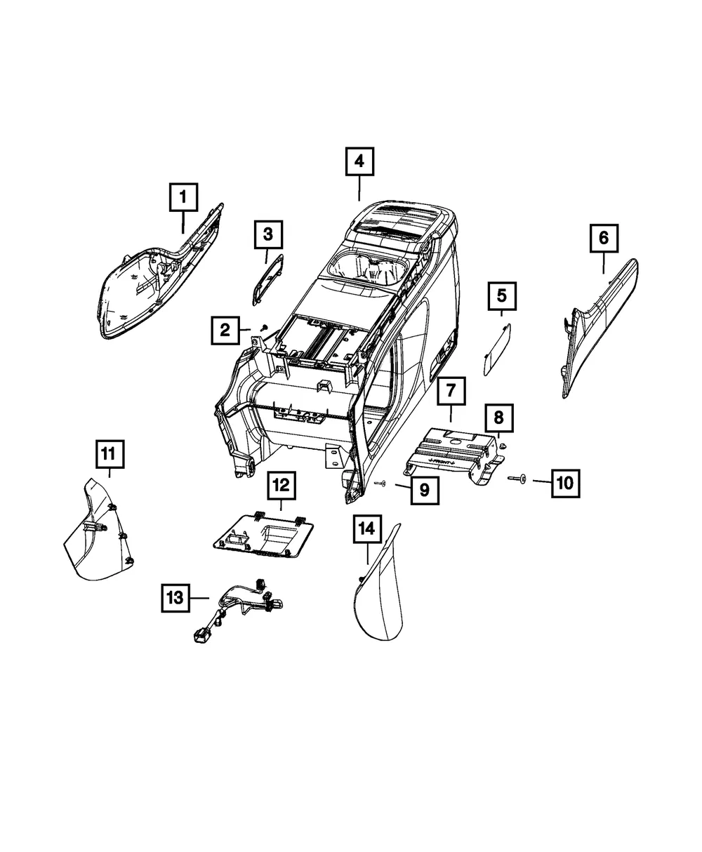 Console Wiring - Mopar (68475985ae)