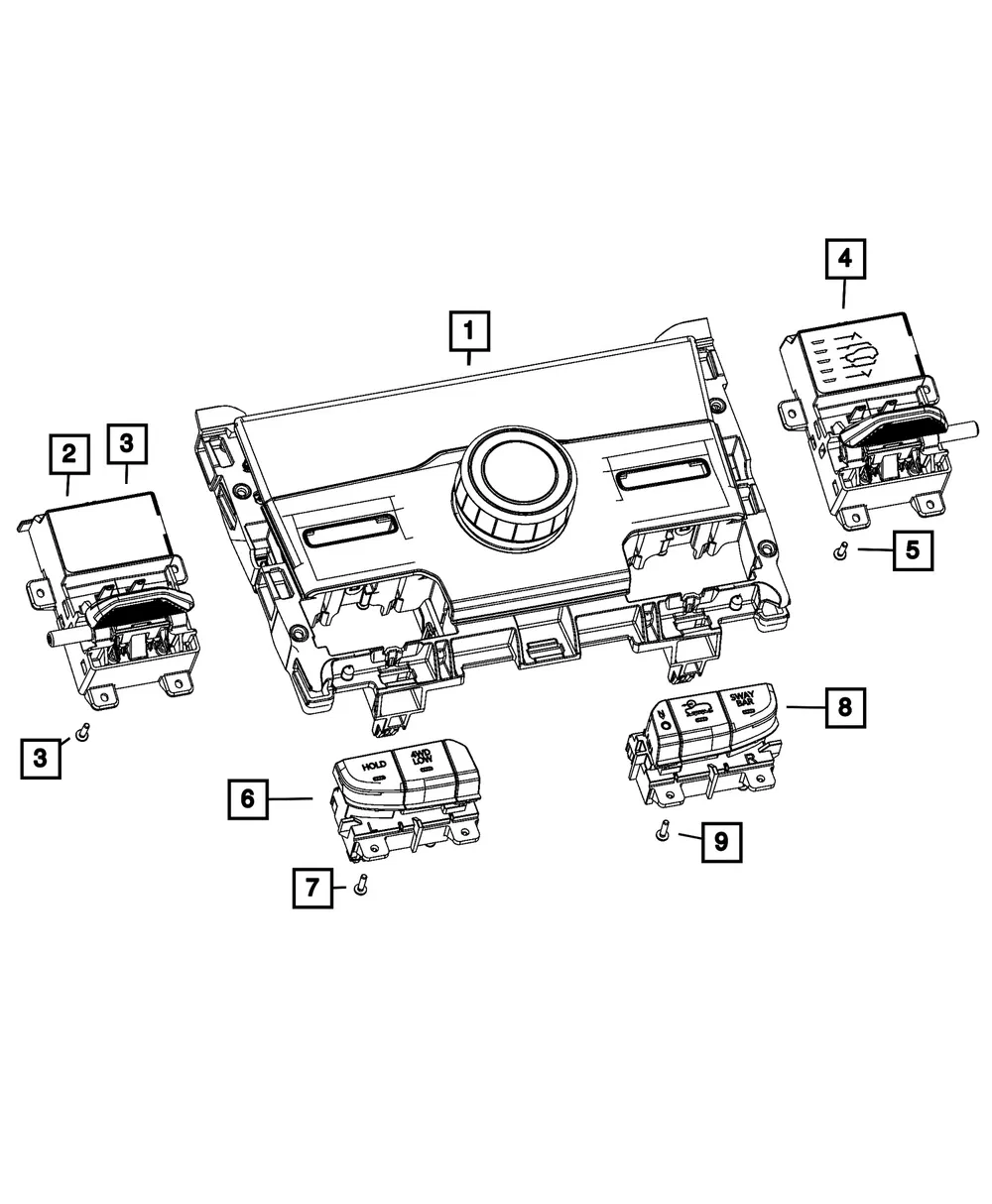 3 Gang Switch - Mopar (68476685ac)
