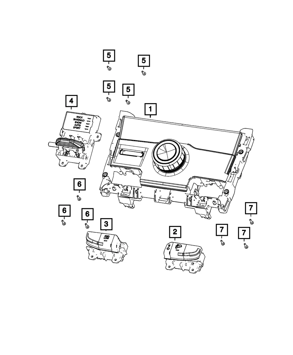 3 Gang Switch - Mopar (68476686ac)